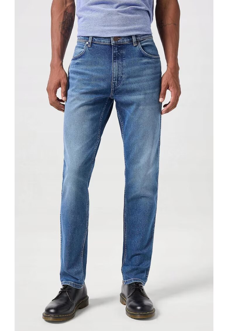 Wrangler Blugi barbati River - conici - albastri - Albastru