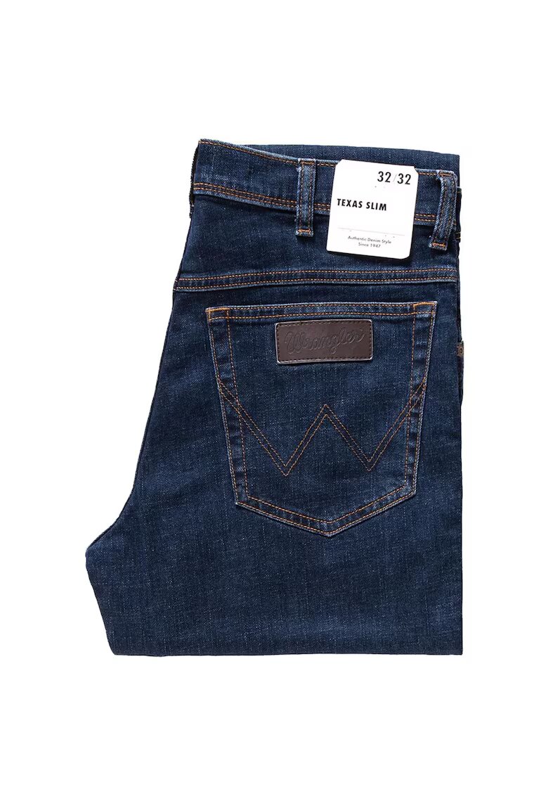 Wrangler Blugi barbati - Texas - Bumbac - Lungi - Slim fit - W35-L30 US - Albastru