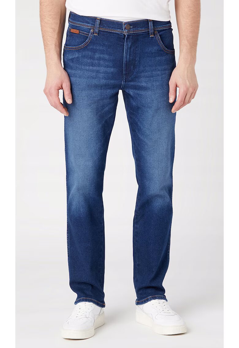 Wrangler Blugi barbati Texas Star Man - bumbac/elastan/poliester - albastru inchis
