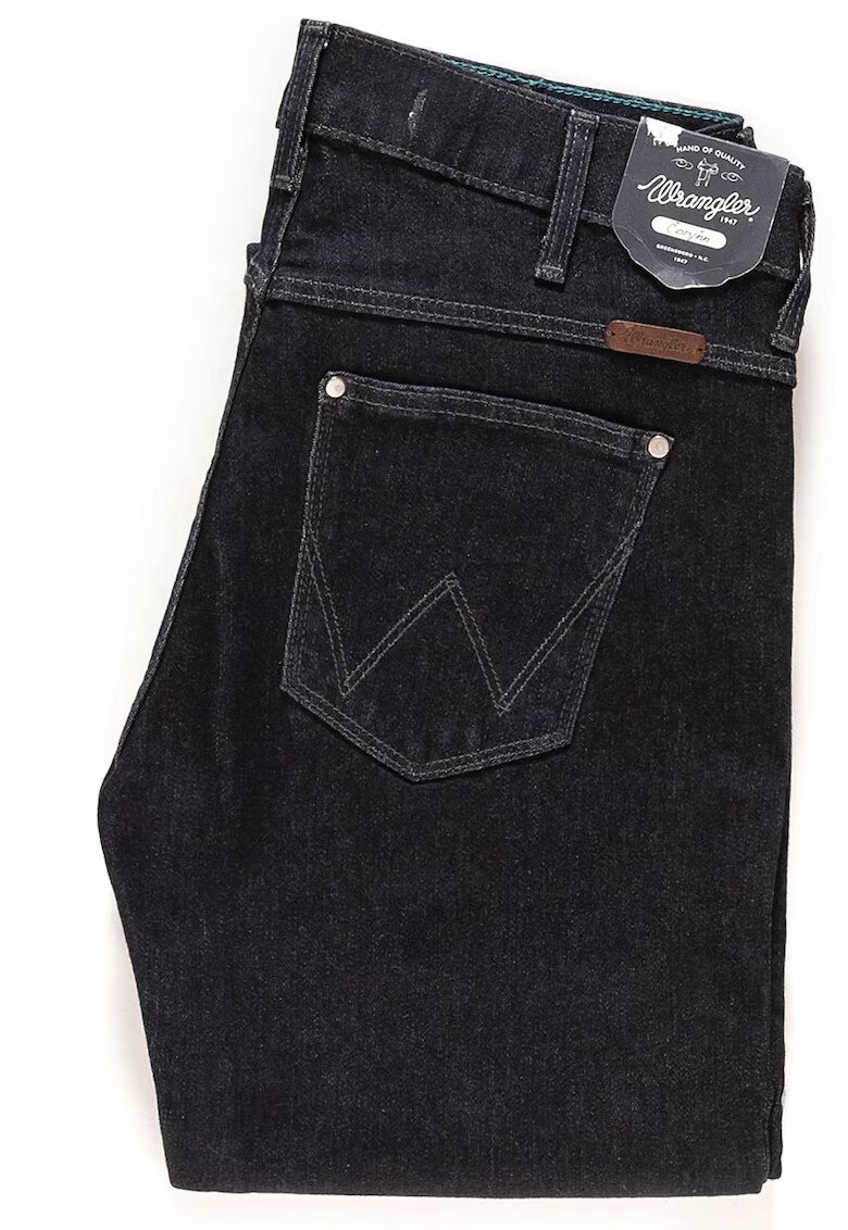 Wrangler Blugi Dama - Corynn - W26-L34 - Bumbac - Fermoar - Lungi - Talie Medie - 5 Bunzuare - High-Quality - Albastru Inchis