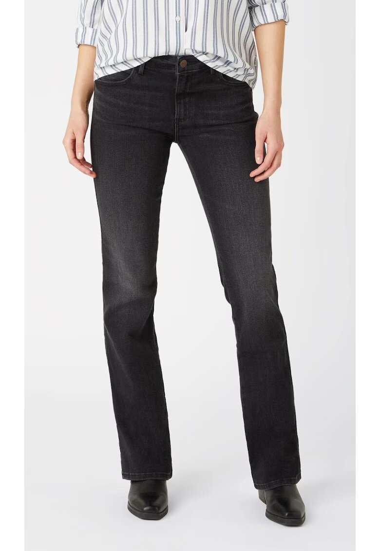 Wrangler Blugi dama - negru - bumbac W28BZJ35H - Negru
