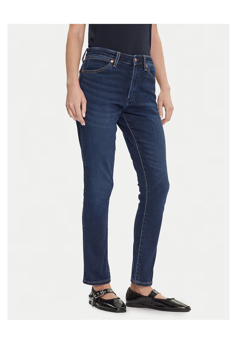 Wrangler Blugi dama - slim fit - bleumarin - bumbac/poliester/lyocell/elastan