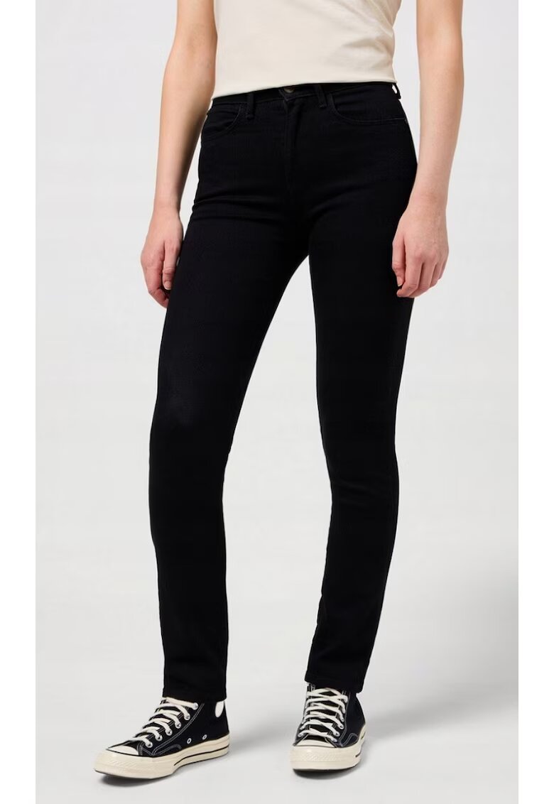 Wrangler Blugi dama SLIM Noir - bumbac/elastan - negru