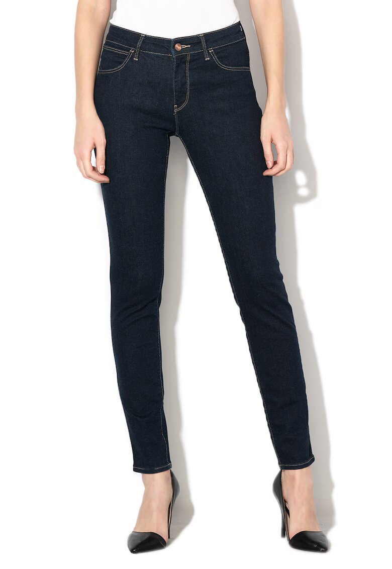 Wrangler Blugi skinny cu cusaturi contrastante - Bleumarin