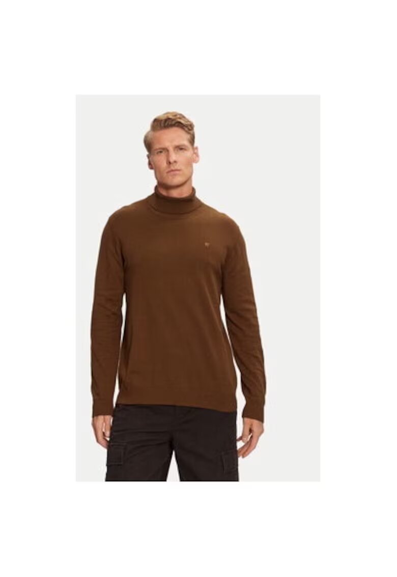 Wrangler Bluza barbati - 304281082 - Bumbac/Nylon - Maro - Maro