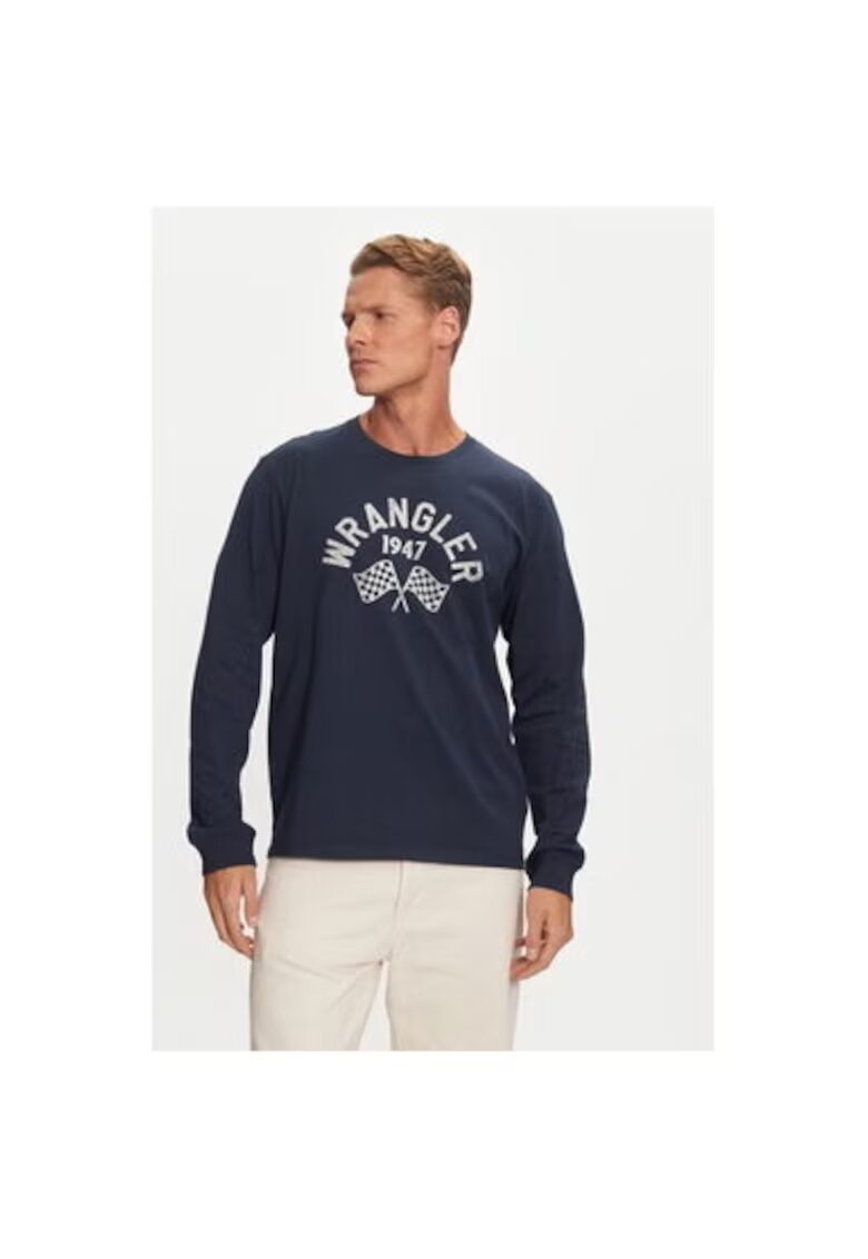 Wrangler Bluza barbati - 304281167 - Bumbac - Albastru - Albastru