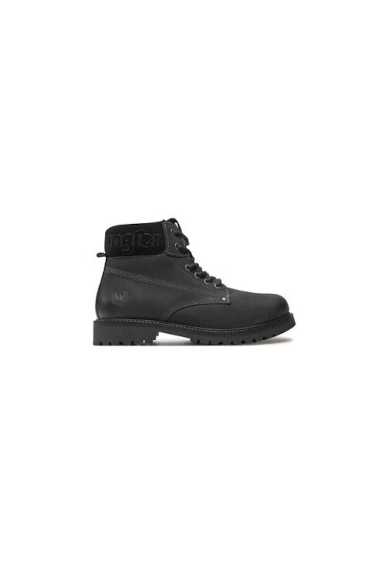 Wrangler Bocanci de drumetie barbati 20243041.25Y - Piele naturala - Negru - Negru