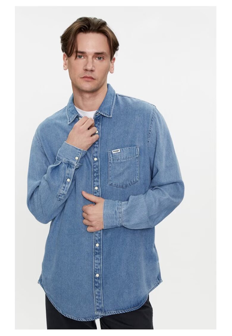 Wrangler Camasa barbati - 594381 - Albastru - Lyocell