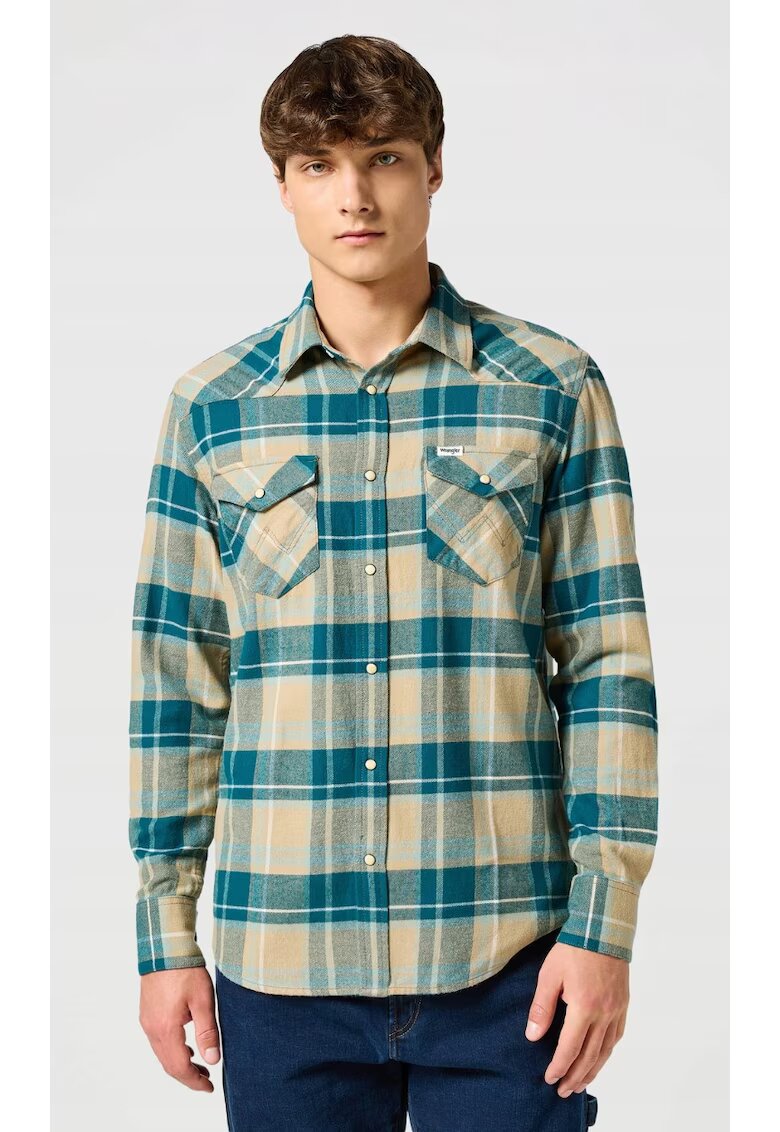 Wrangler Camasa barbati - cu - Verde