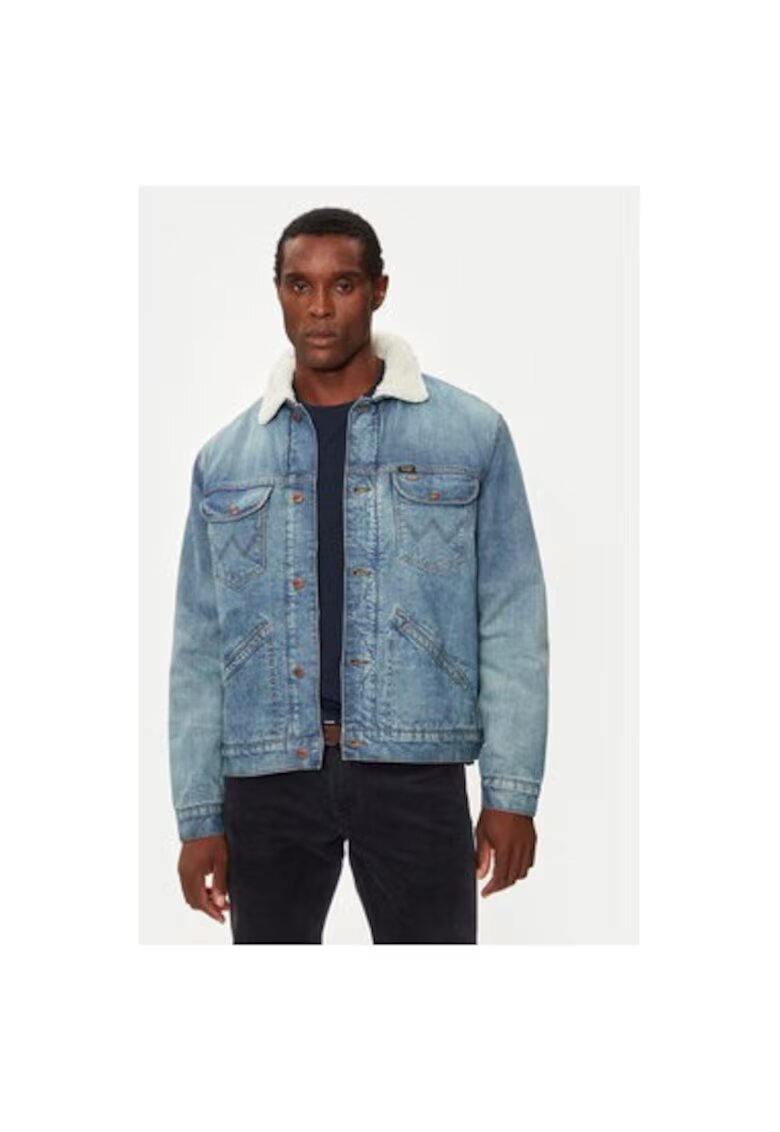 Wrangler Geaca barbati - 304281037 - Bumbac - Albastru - Albastru