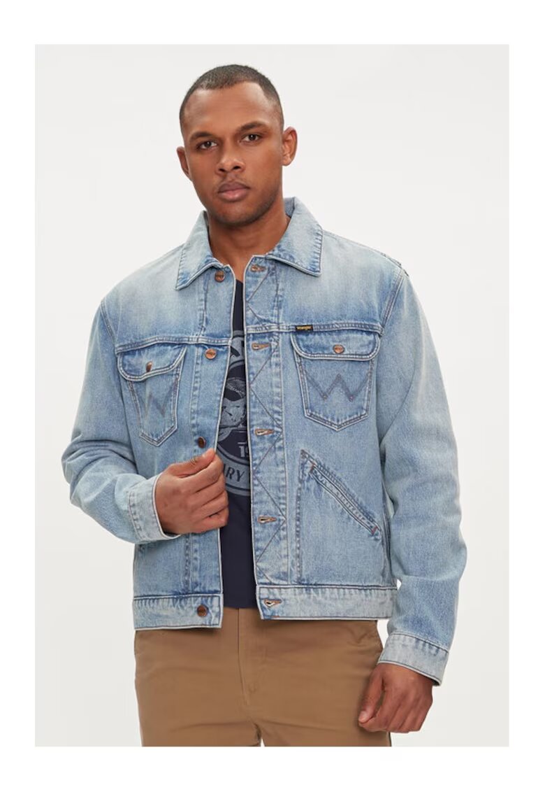 Wrangler Geaca barbati - 594565 - Albastru - Bumbac