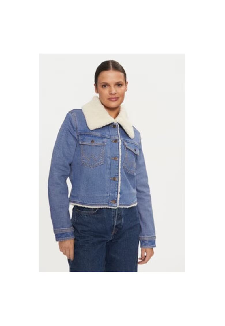 Wrangler Geaca dama - 304282713 - Bumbac - Albastru - Albastru