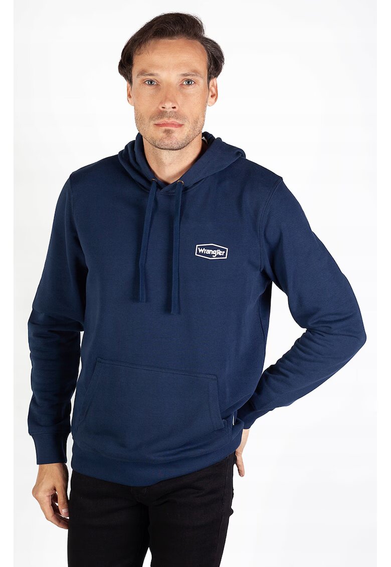Wrangler Hanorac barbati croiala clasica - doua buzunare - bleumarin - bumbac cu poliester