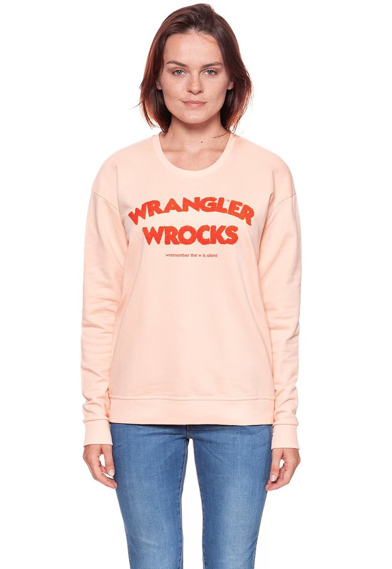 Wrangler Hanorac dama - Wrocks - casual - roz - bumbac
