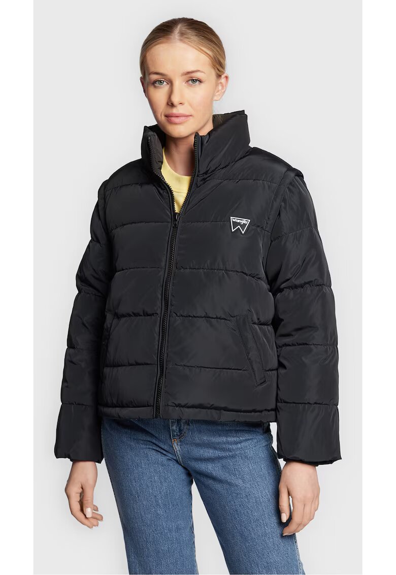 Wrangler Jacheta femei - Poliester - Negru - Negru