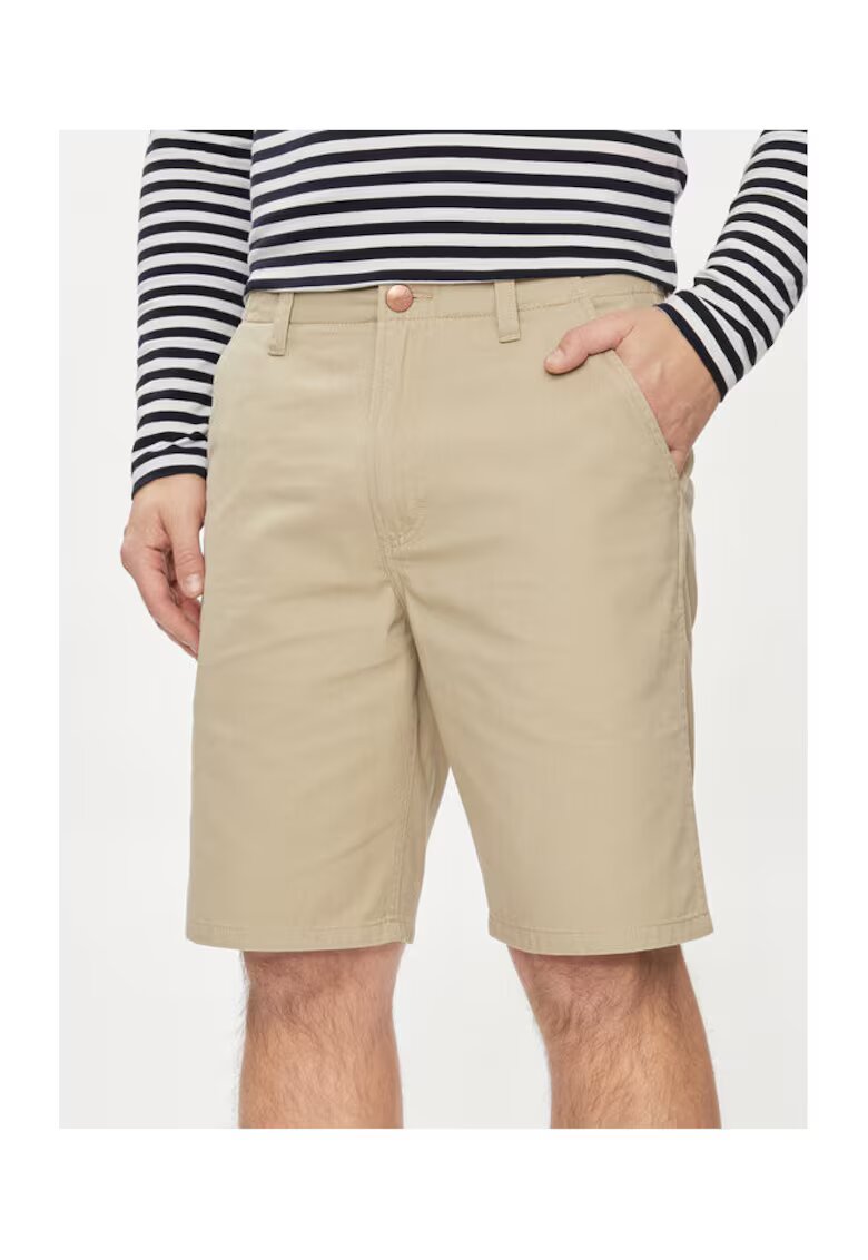 Wrangler Pantaloni scurti barbati - 303594787 - Bumbac - Bej - Bej