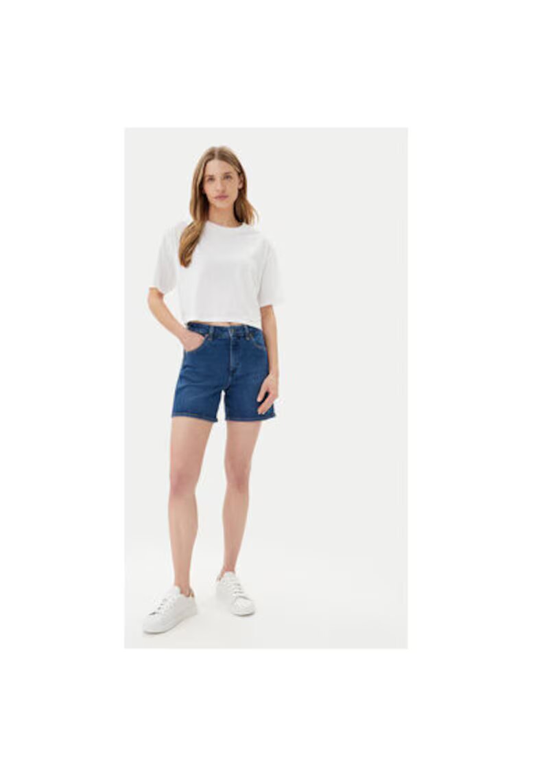 Wrangler Pantaloni scurti din denim dama 112366267 - Bumbac/Elastan - Albastru - Albastru