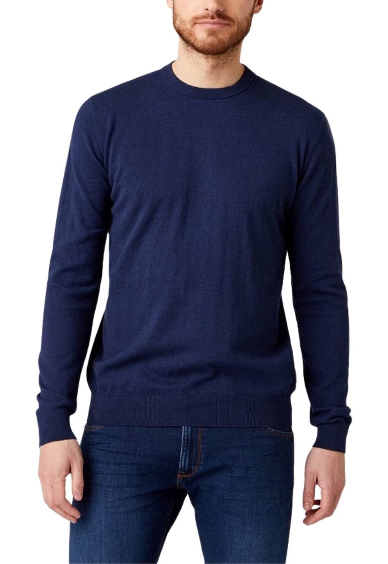 Wrangler Pulover barbati - Bumbac - Albastru -