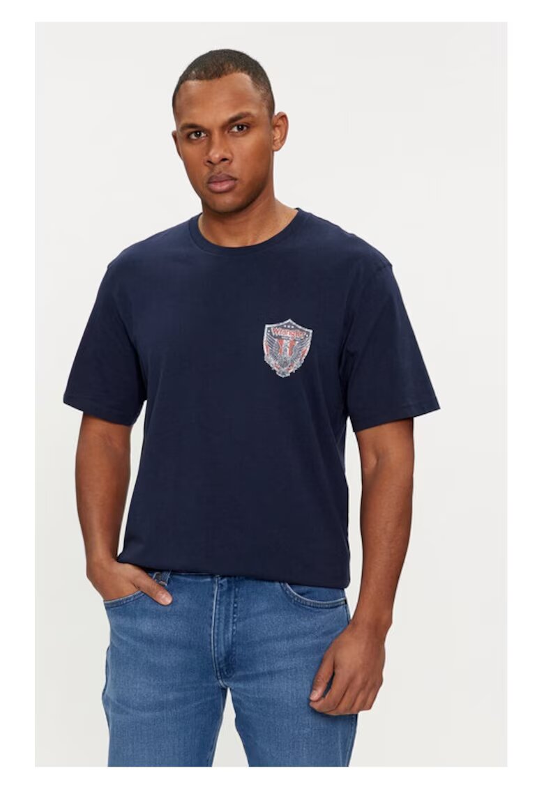 Wrangler Tricou barbati - 594329 - Bleumarin - Bumbac
