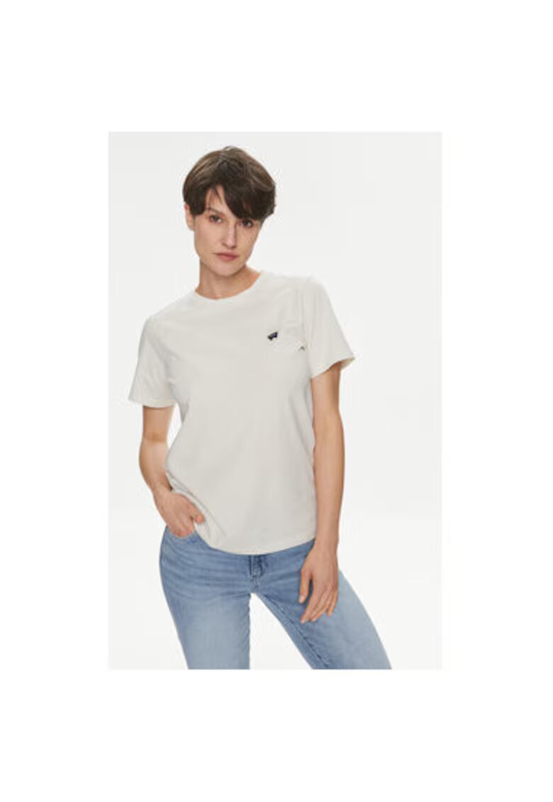 Wrangler Tricou dama - 593056 - Ecru - Bumbac -