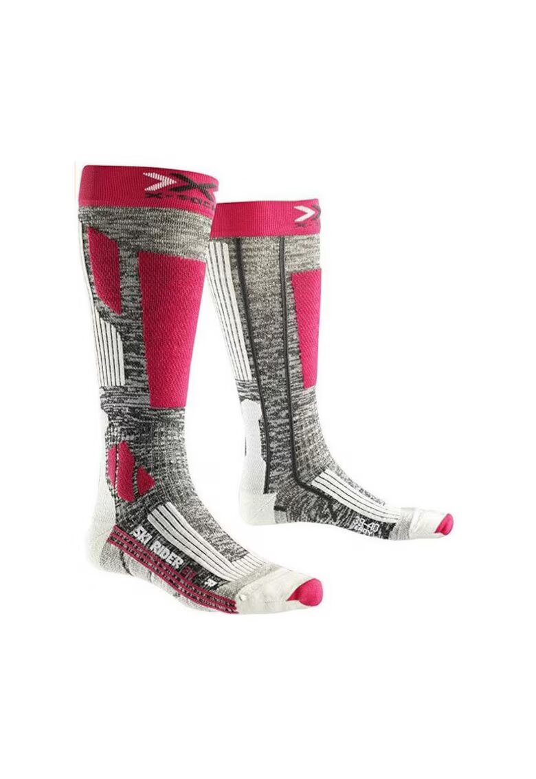 X-Socks Sosete inalte pentru ski Rider 2.0 - Rosu/Gri