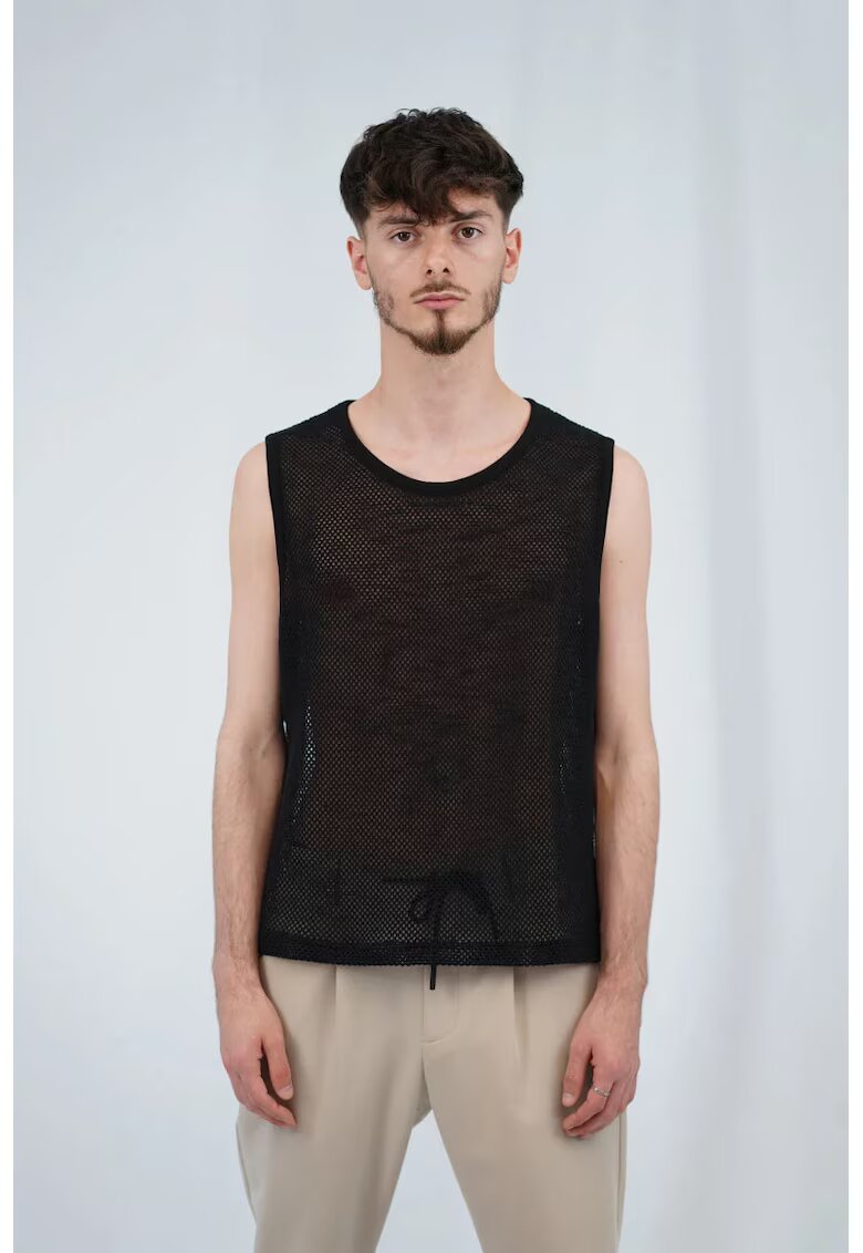 XAGON Maiou din plasă oversize - Negru