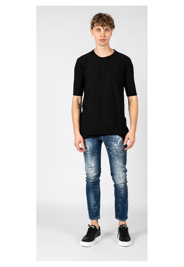 Xagon Man Tricou uni cu decolteu la baza gatului -