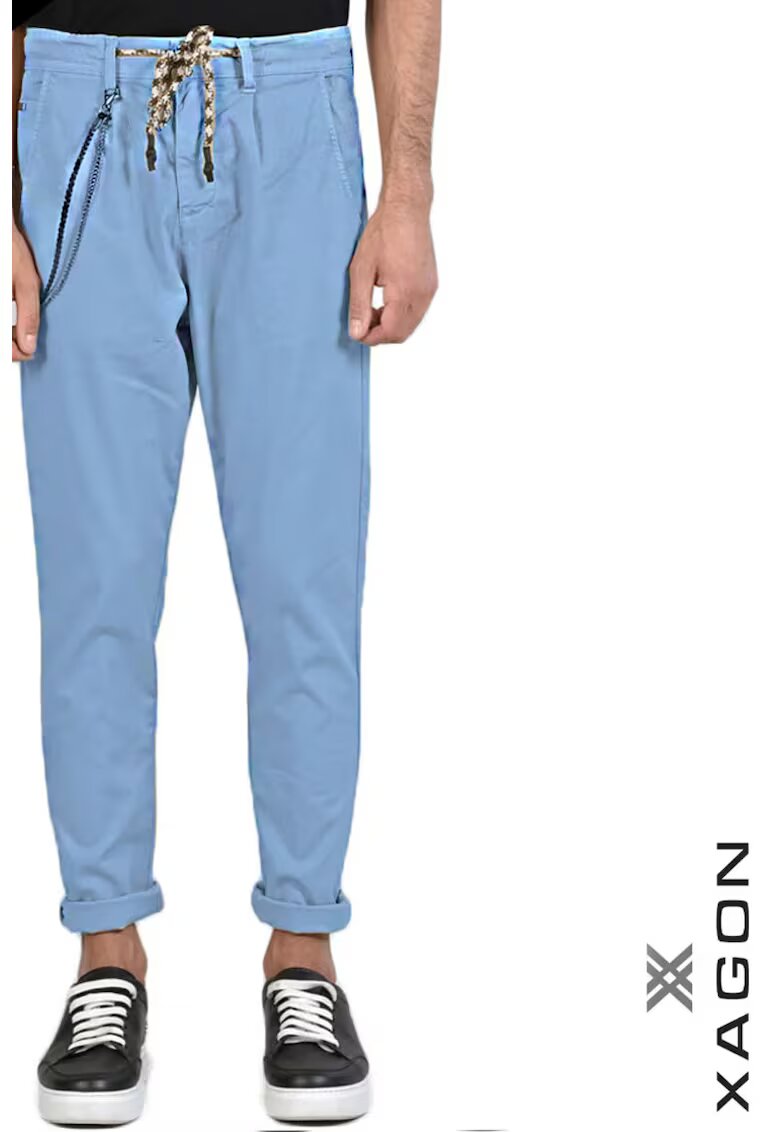 XAGON Pantaloni coulisse regular fit - Albastru