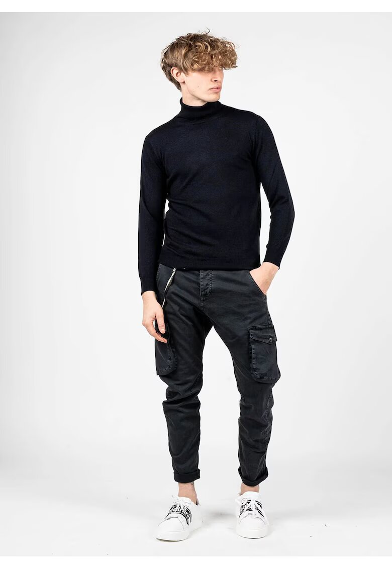 XAGON Pulover slim fit cu guler inalt -