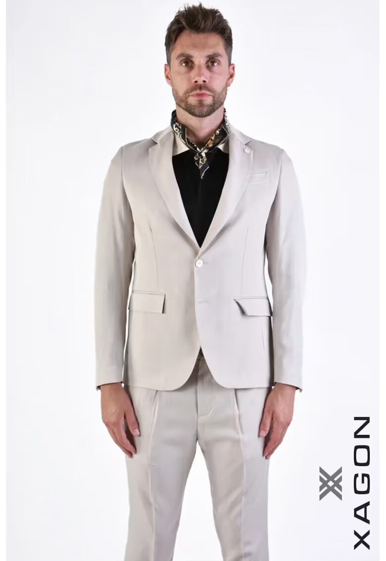 XAGON Sacou slim fit - cu inchidere la un singur rand de nasturi - Bej