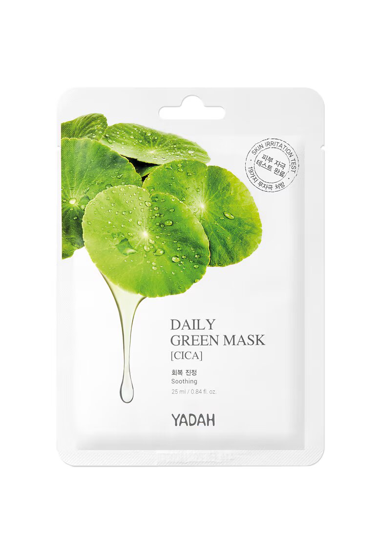 Yadah Daily Green Cica Masca de fata pentru ten sensibil 25 ml