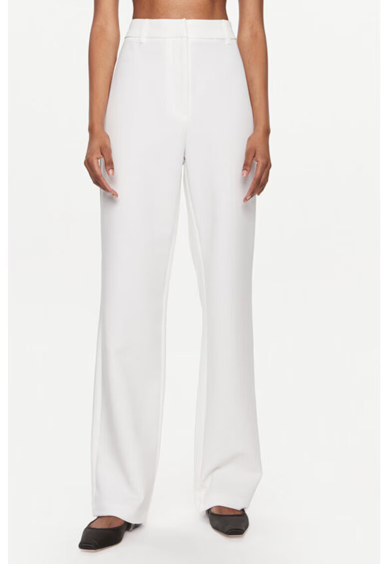 YAS Pantaloni dama - 303452223 - Poliester reciclat/Viscoza - Alb - Alb