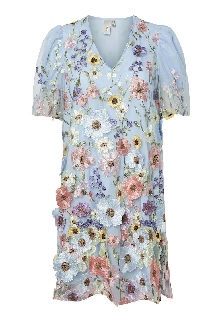 YAS Rochie cocktail dama 26037387 - Sintetic - Albastru deschis - Albastru deschis