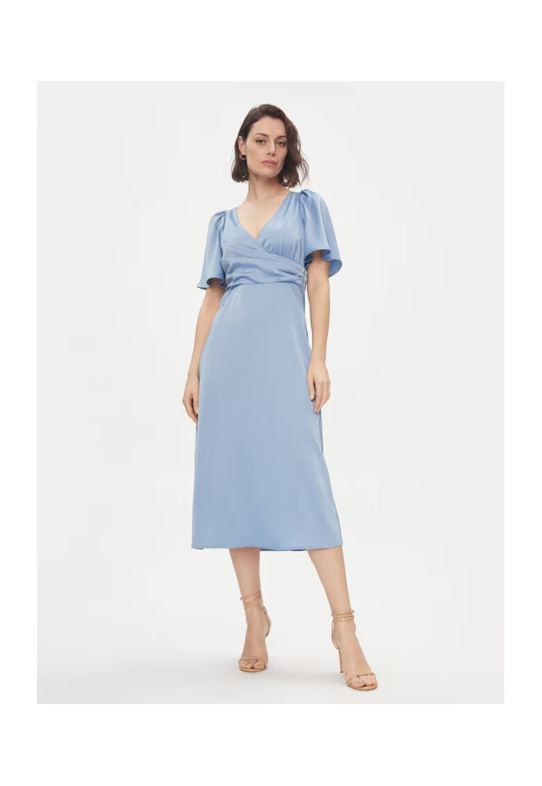 YAS Rochie dama - 303452353 - Poliester reciclat/Poliester - Albastru - Albastru