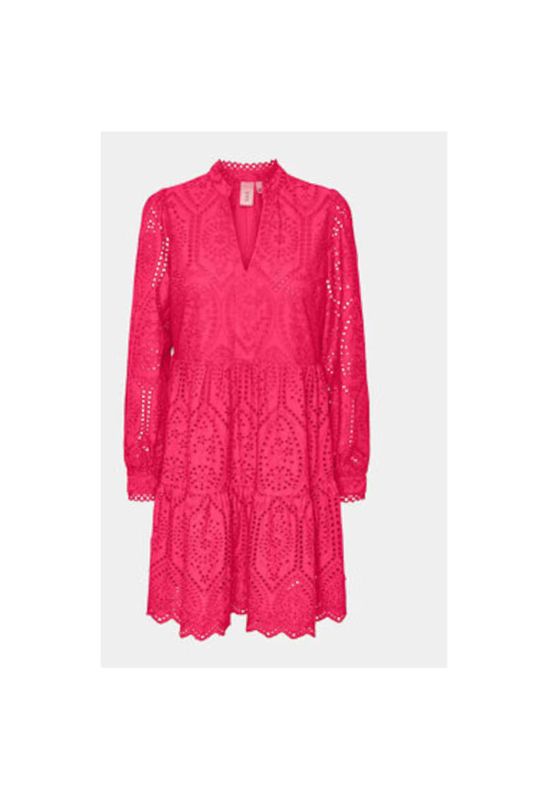 YAS Rochie dama - 303481292 - Bumbac organic - Roz - Roz