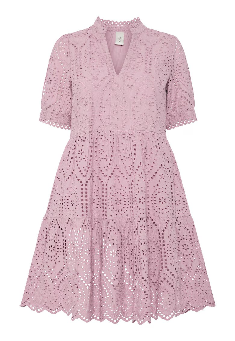 YAS Rochie de vara dama 26027163 - Bumbac organic - Roz