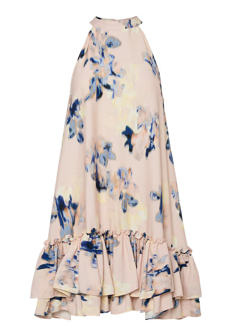 YAS Rochie de vara dama 26037247 - Viscoza/Poliamida - Roz