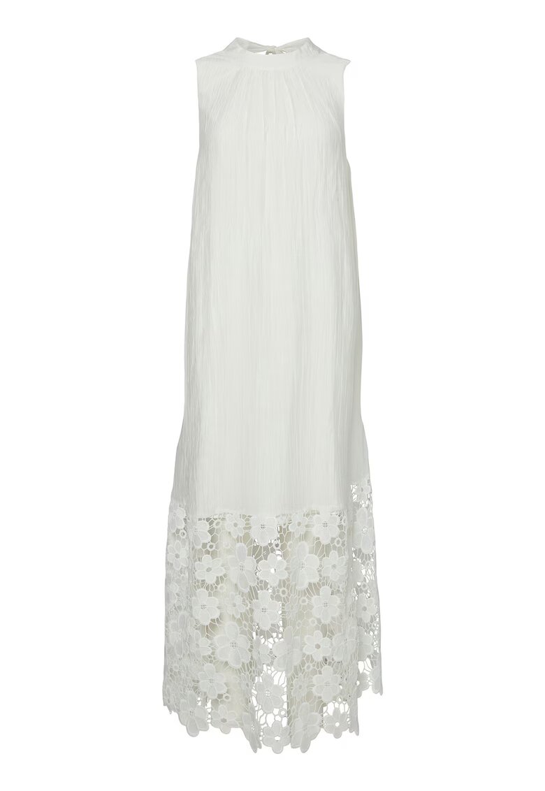 YAS Rochie de vara dama 26037703 - Lyocell/Poliamida - Alb - Alb