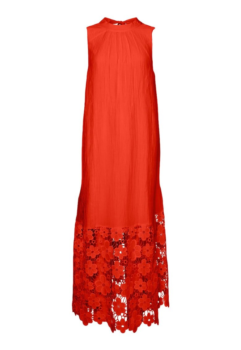 YAS Rochie de vara dama 26037703 - Lyocell/Poliamida - Rosu