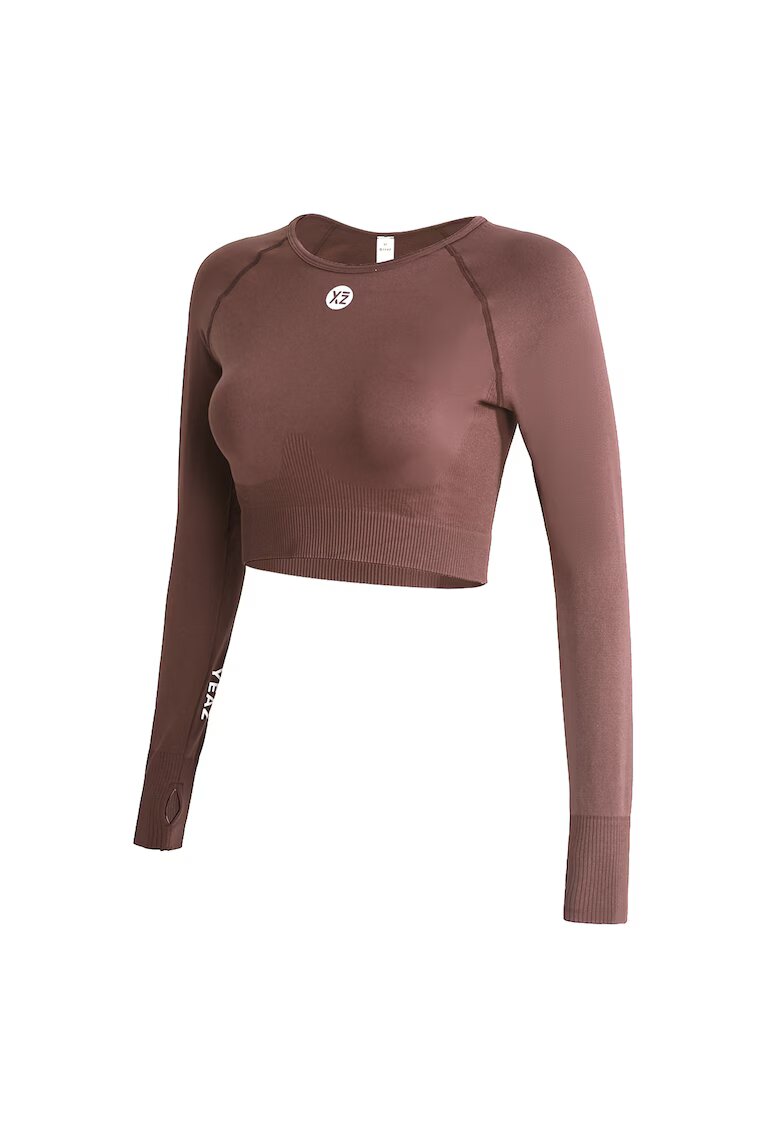 YEAZ Bluza crop pentru antrenament Legend - Bej