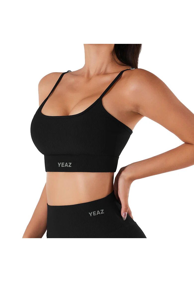 YEAZ Bustiera cu bretele ajustabile pentru antrenament TOUJOURS 29159 - Negru