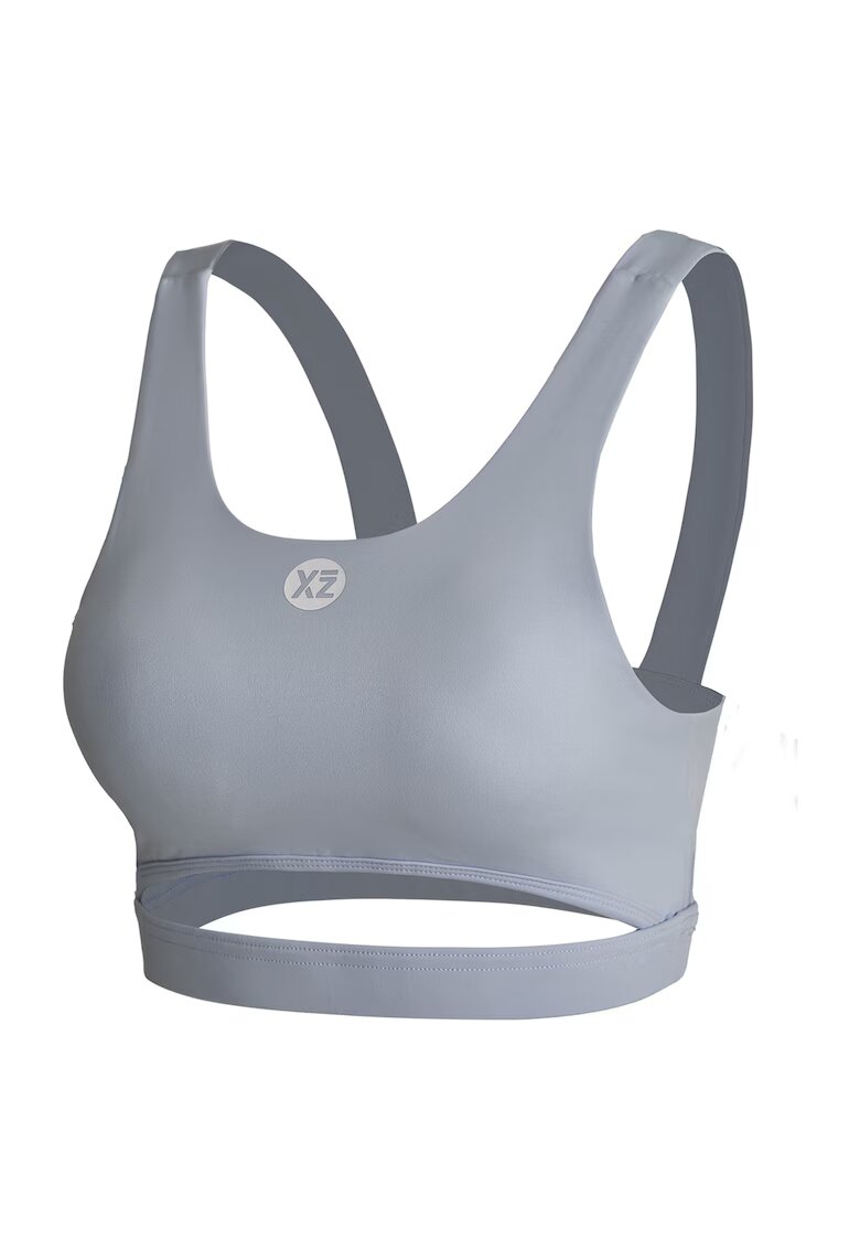 YEAZ Bustiera cu decupaj frontal pentru fitness Cherie - Gri