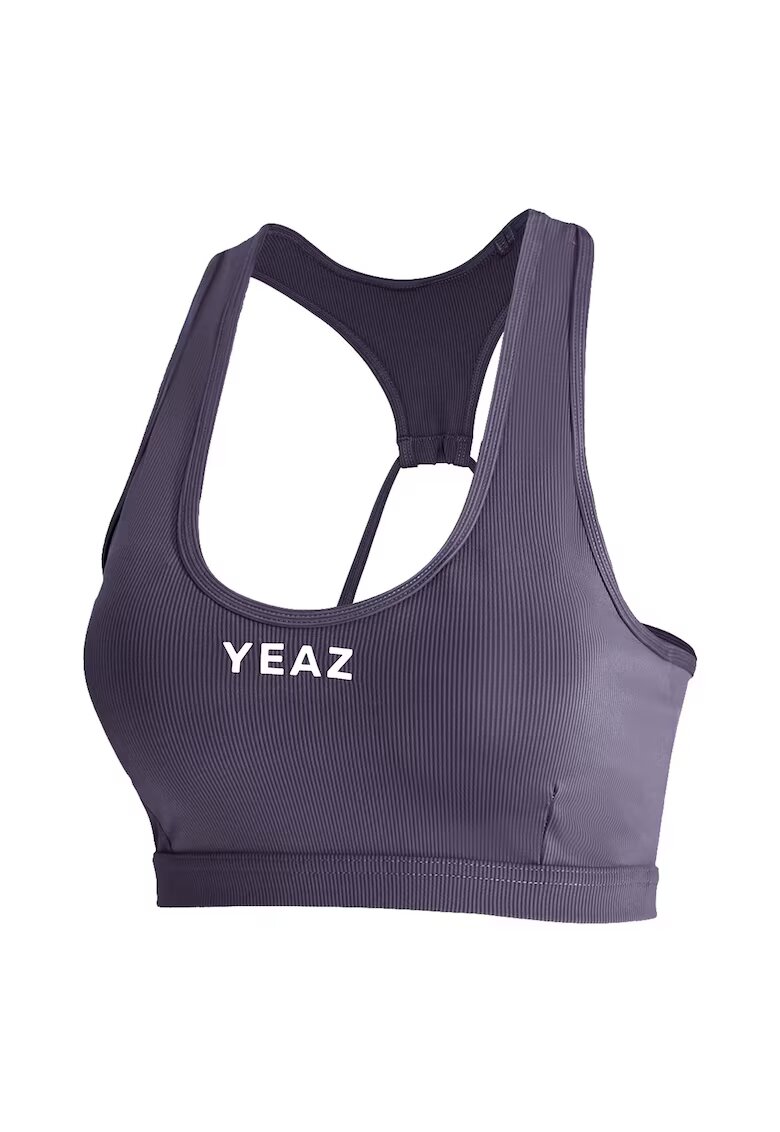 YEAZ Bustiera pentru fitness cu decupaje pe spate ATTITUDE 29005 - Gri