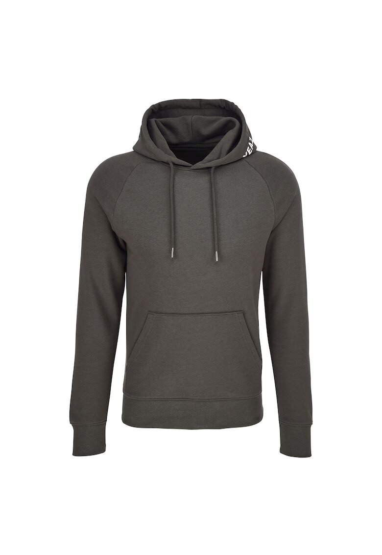 YEAZ Hanorac unisex din amestec de bumbac organic cu imprimeu logo CUSHER 29543 - Gri antracit