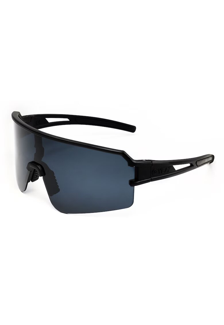YEAZ Ochelari de soare unisex cu lentile-oglinda Sunspot - Negru