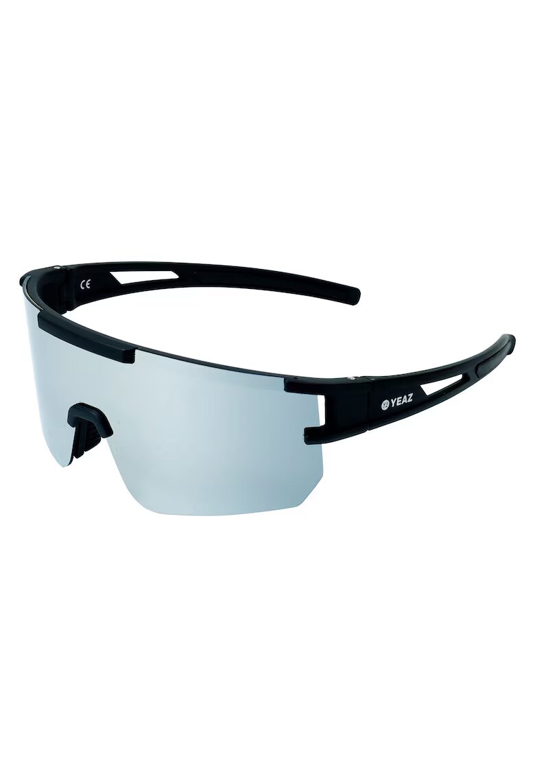 YEAZ Ochelari de soare wrap unisex cu lentile oglinda Sunspark - Argintiu