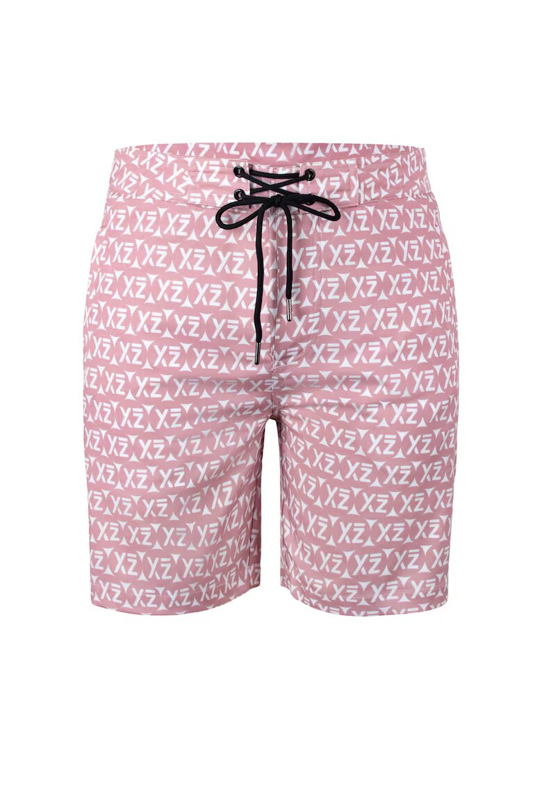YEAZ Pantaloni scurti de baie cu buzunare cu fermoar si model Dazzers 28989 - Roz