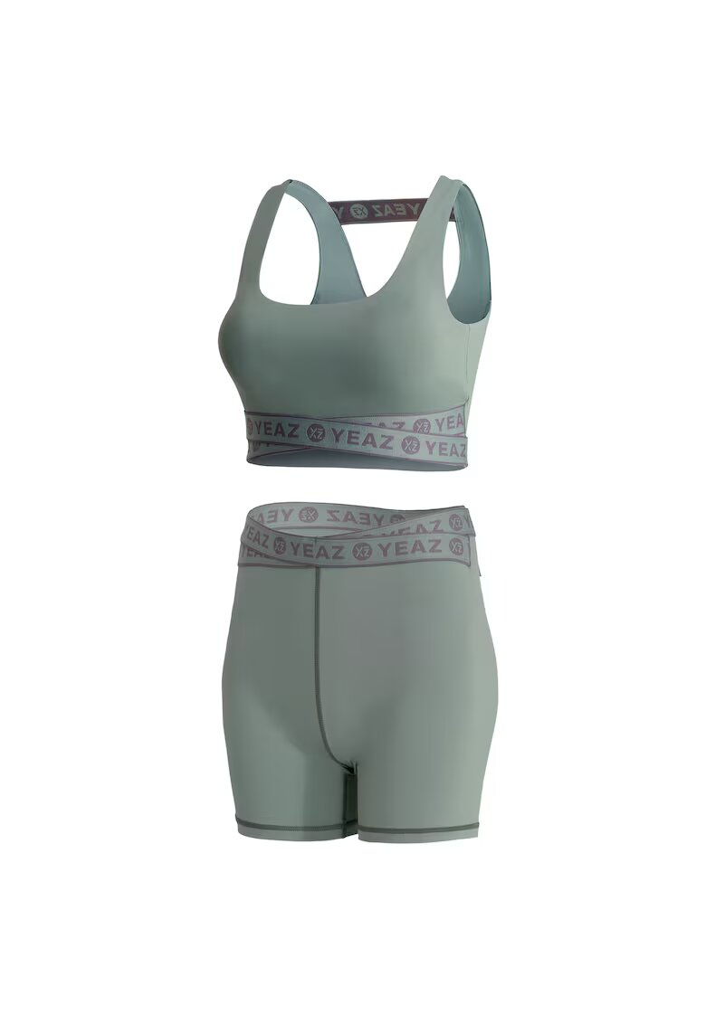 YEAZ Set de bustiera si colanti scurti pentru antrenament Revolute 29239 - Turcoaz