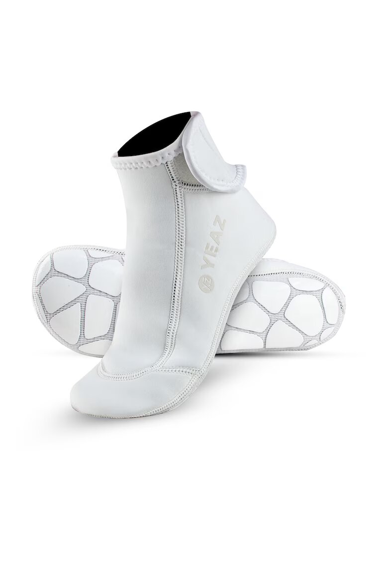 YEAZ Sosete unisex din neopren cu segment cu inchidere velcro pentru sporturile de apa GRIP PRO 29161 - Alb