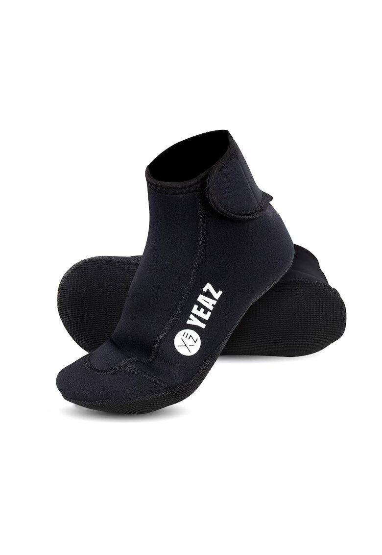 YEAZ Sosete unisex pana la glezna cu inchidere velcro pentru antrenament - Negru